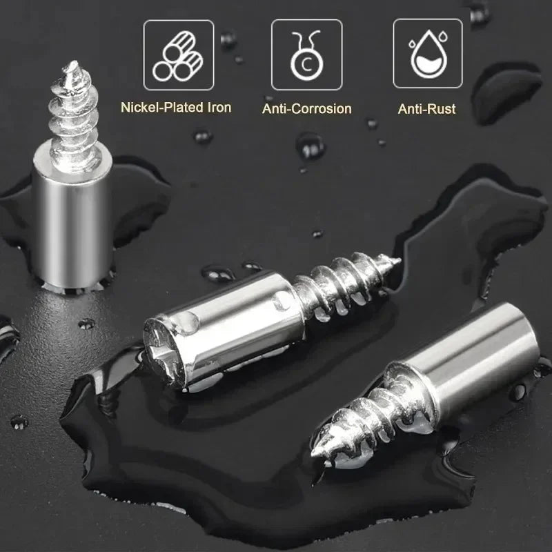 Shelf Support Pegs Self-Tapping Screws with Non-Slip Sleeve 50/100Pcs Shelf Support Pegs Nixie