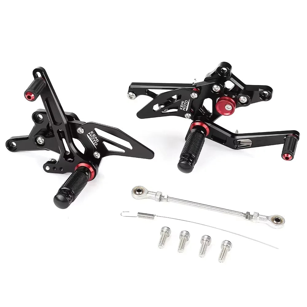 CNC Rearsets Foot Pegs for Yamaha R3 R25 MT-03 MT-25 2014–2020 Motorcycle Rearsets Nixie black