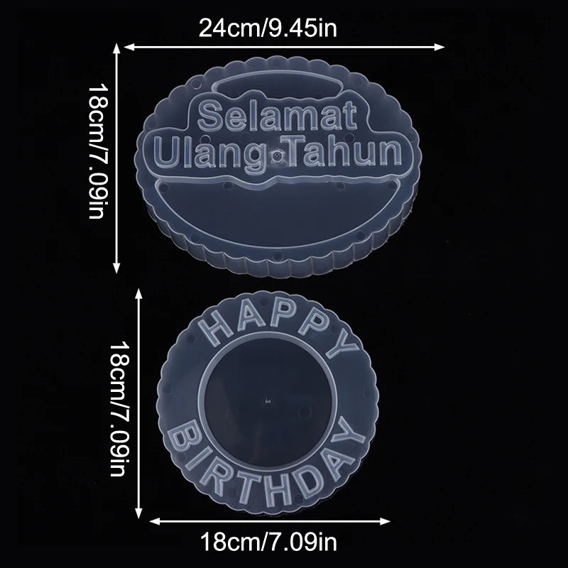 Happy Birthday Silicone Cake Mold – DIY Baking & Chocolate Mould Cake Baking Mold Nixie