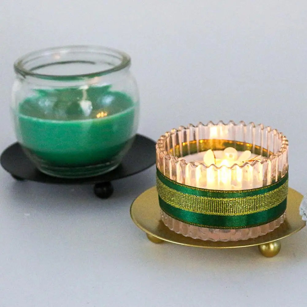 Iron Pillar Candle Holder Plate Stand – Wedding & Home Decor Candle Holder Stand Nixie