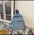 Nixie Denim Mini Backpack – Travel Daypack for Women & Teens Denim Mini Backpack Nixie BB-023-Blue