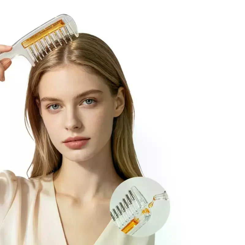 Eelhoe Scalp Massage Comb with Essential Oil Reservoir Scalp Applicator Comb Nixie