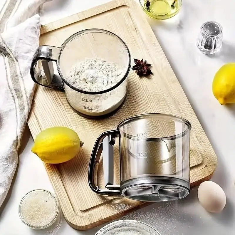Handheld Flour Sifter Fine Mesh Powder Sieve | Baking Tool Flour Sifter Nixie