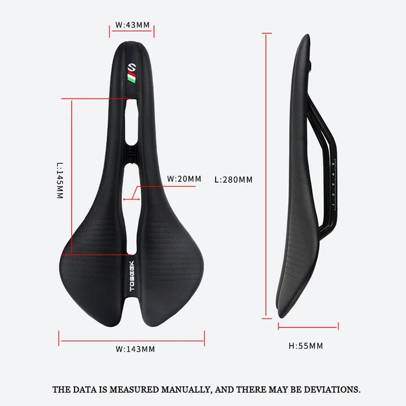 TOSEEK Ultralight MTB Road Bike Saddle Hollow Ergonomic Cushion Bicycle Saddle Nixie