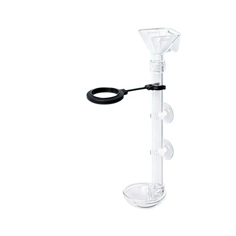 Telescopic Acrylic Aquarium Feeding Tube with Suction Cups Aquarium Feeder Tube Nixie
