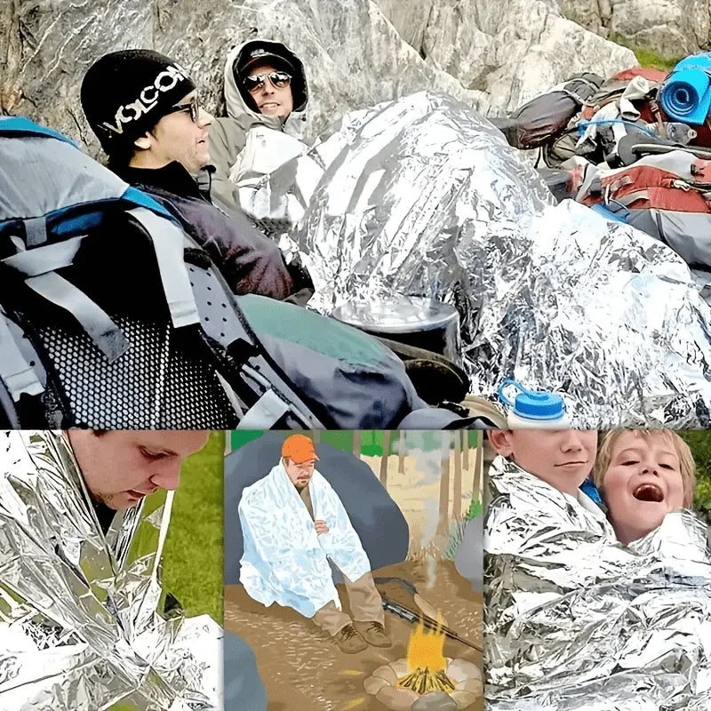 Portable Aluminum Foil Emergency Blanket – Camping & Hiking