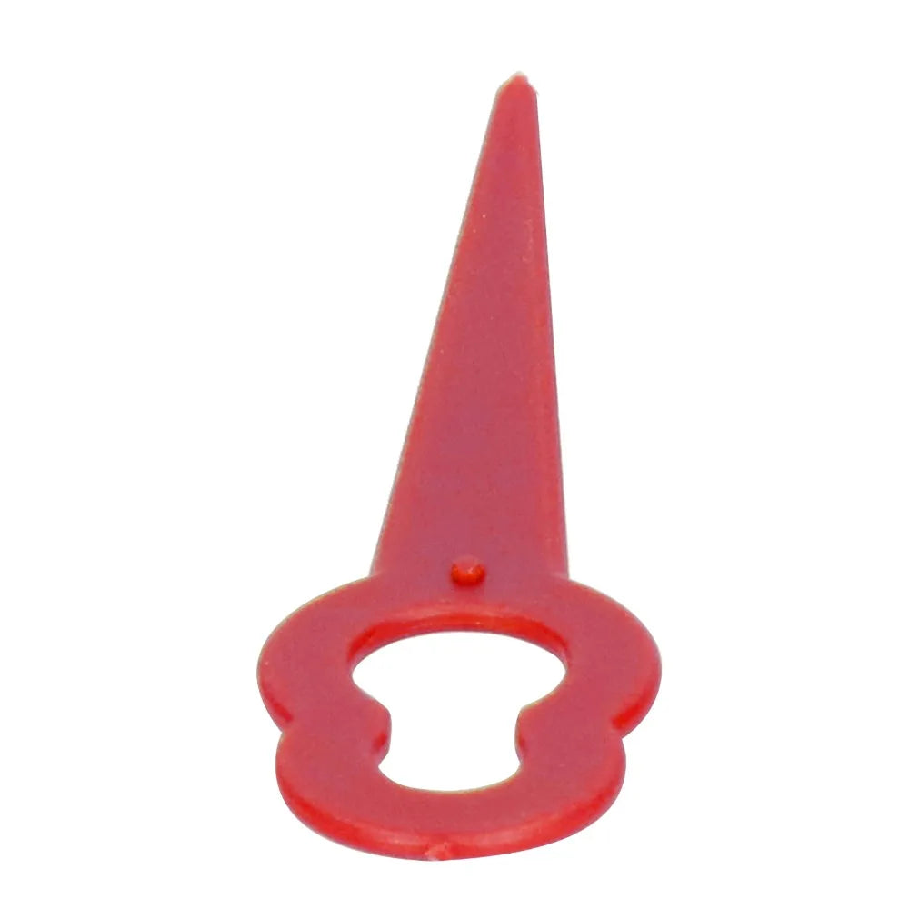 100-Pack 76mm Nylon Grass Trimmer Blades – Red Replacement Set
