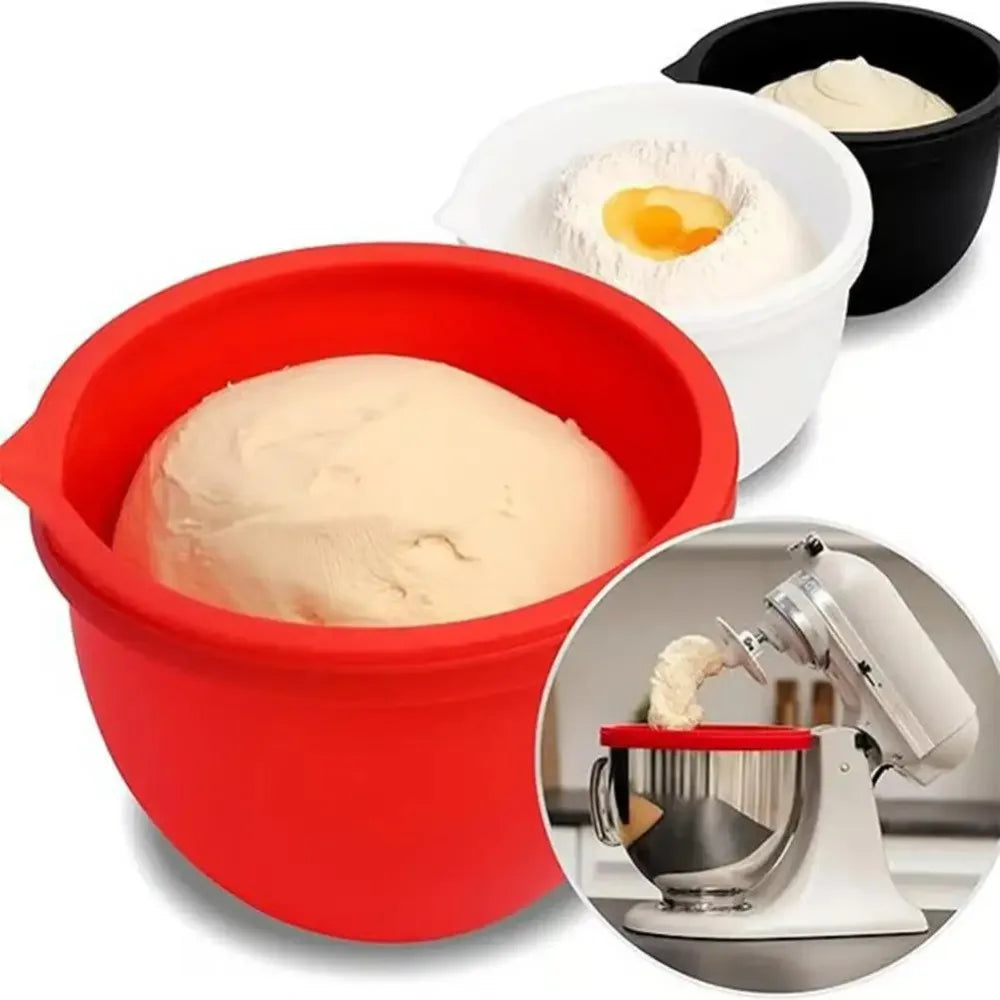 Silicone Stand Mixer Bowl Liner with Lid – Dishwasher Safe Mixer Bowl Liner Nixie