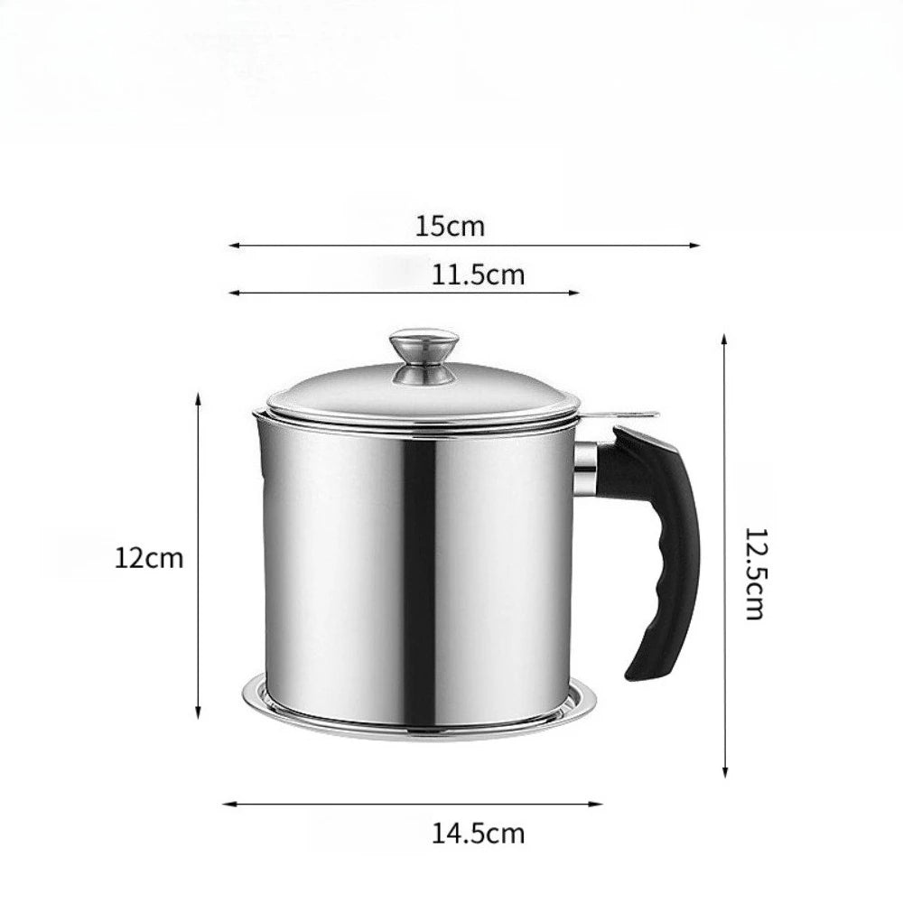 Stainless Steel Oil Filter Cup – Leak-Proof Storage Bottle Oil Storage Bottle Nixie