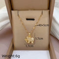 Animal Pendant Necklace Women – Copper & Stainless Steel Chain