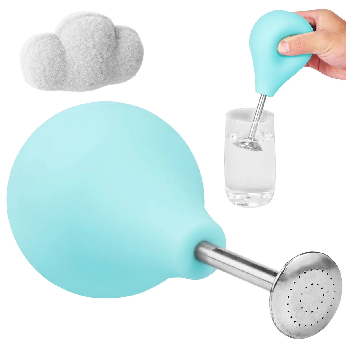 Ball Brause Sprinkler for Wet Felting – 224ml Water Sprayer Wet Felting Sprinkler Nixie blue