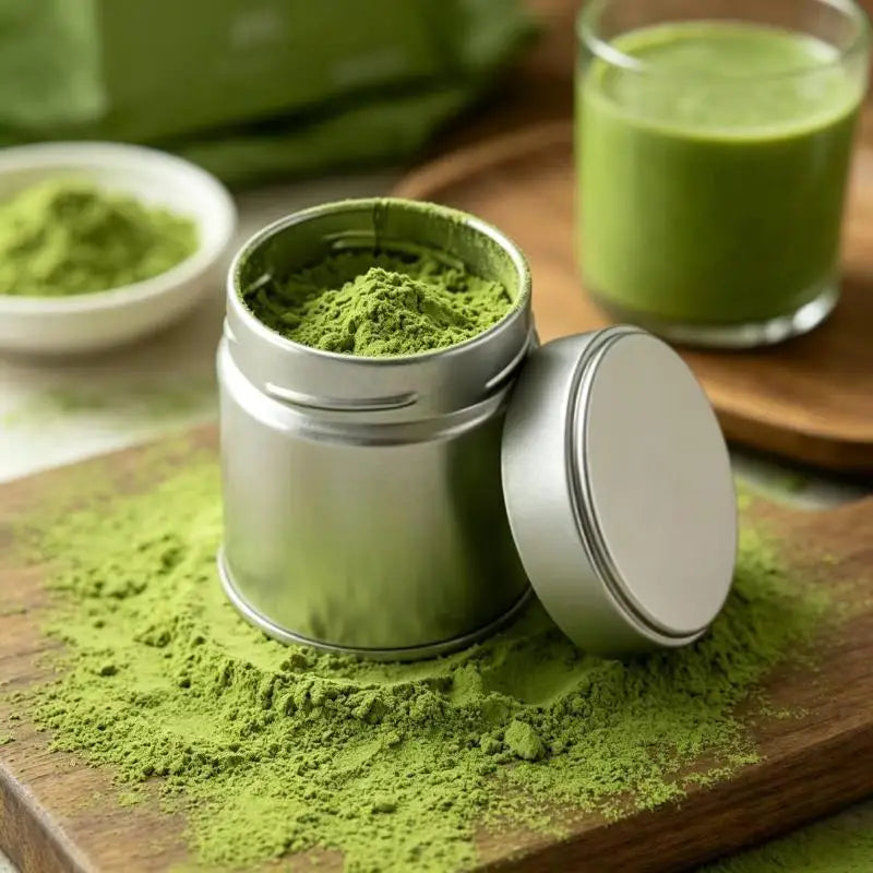 Mini Airtight Matcha Powder Tin Can | Portable Tinplate Jar Food Storage Tin Nixie