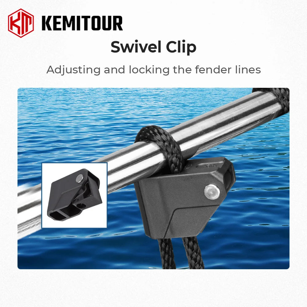 4PCS Quick-Release Boat Fender Clips Rail Cleat Holder for Pontoon Boat Fender Clips Nixie