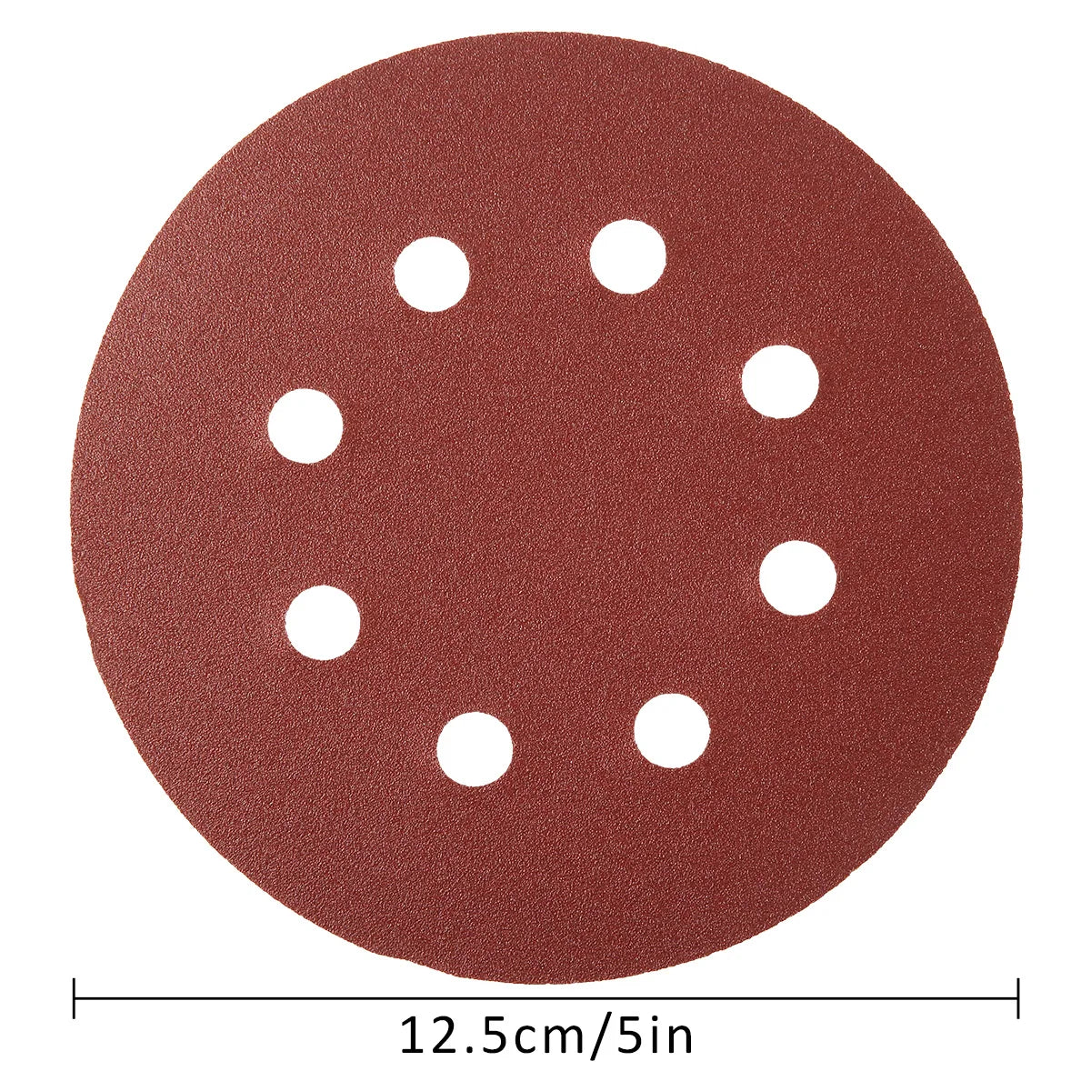 100Pcs 5" Hook & Loop Sanding Discs 80–3000 Grit | 8-Hole Abrasive Sanding Discs Nixie