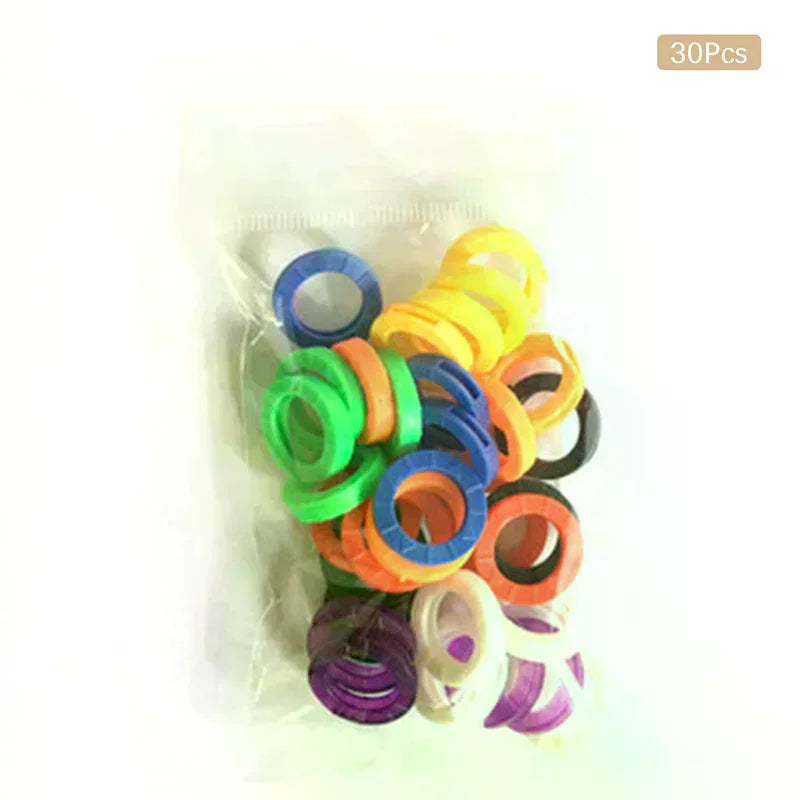 30-Pack Silicone Key Covers – Multicolor Elastic Key Caps Silicone Key Covers Nixie
