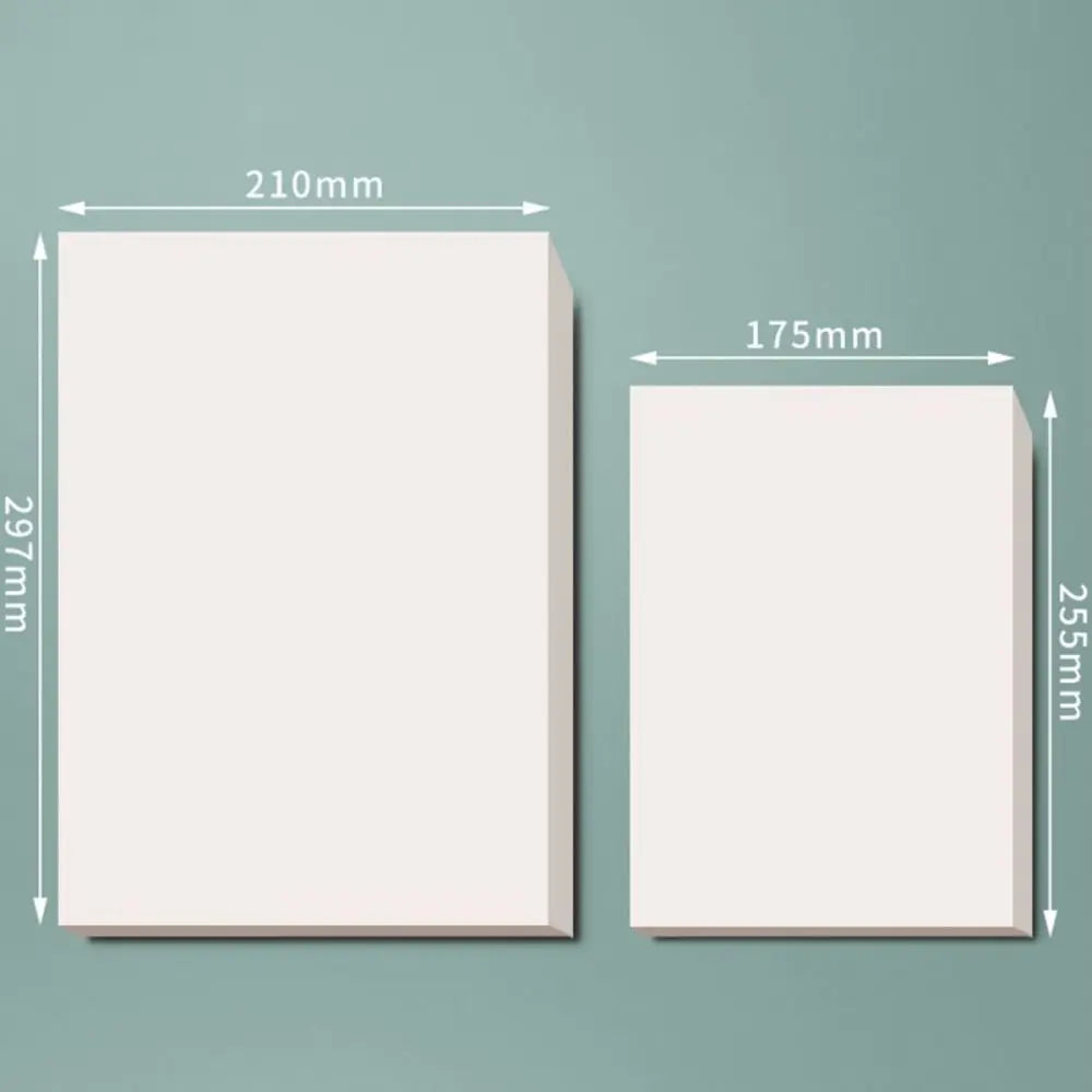 A4/B5 Thickened Scratch Pad – Blank, Grid & Partition | 40/100 Sheets Scratch Notepad Nixie
