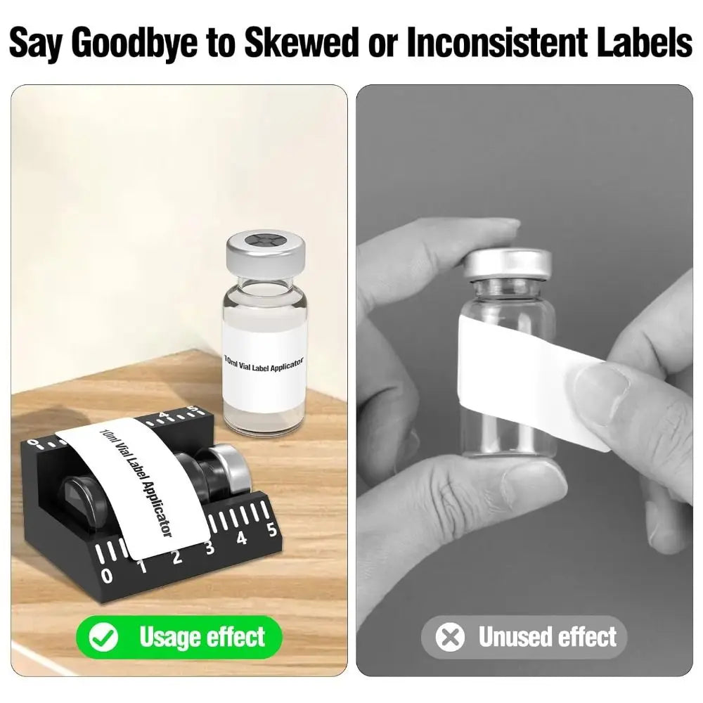 Vial Label Applicator 3ml & 10ml – Precise Reusable Labeling Tool Label Applicator Tool Nixie