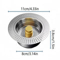 Stainless Steel Sink Drain Strainer Basket Filter & Pop-Up Stopper Sink Drain Strainer Nixie one size