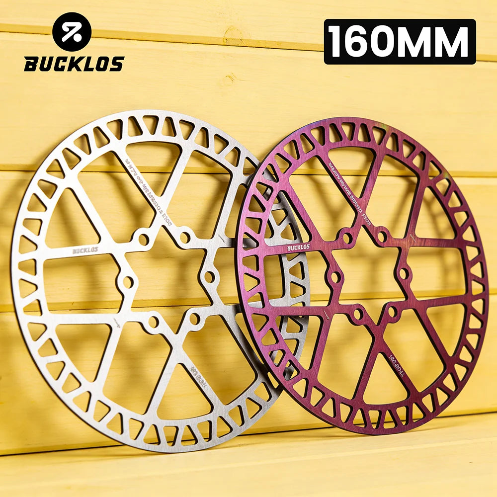 BUCKLOS 160mm 6-Bolt Ultralight MTB Bike Brake Rotor Disc Bike Brake Rotor Nixie