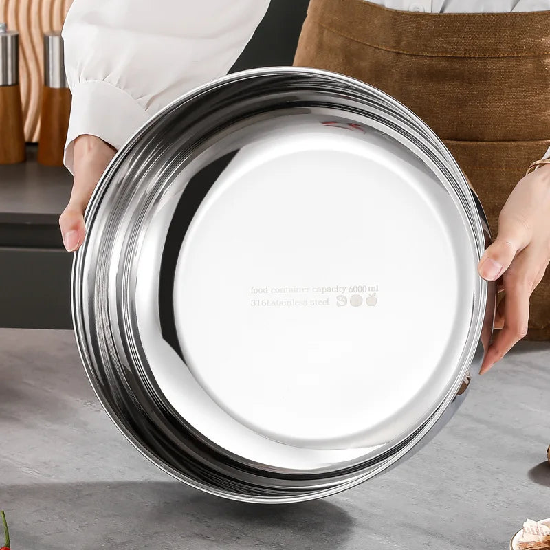 Large Stainless Steel Mixing Bowls – Rust-Resistant, FCM Certified Stainless Steel Mixing Bowl Nixie