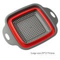 Foldable Silicone Colander Vegetable Washing Basket (1-2pc)