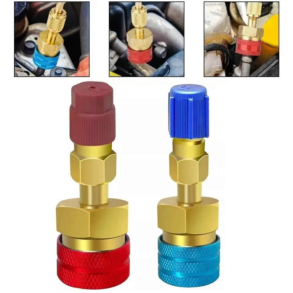 R1234YF to R134A Quick Coupler Adapter Kit – High & Low Side AC Coupler Adapter Kit Nixie