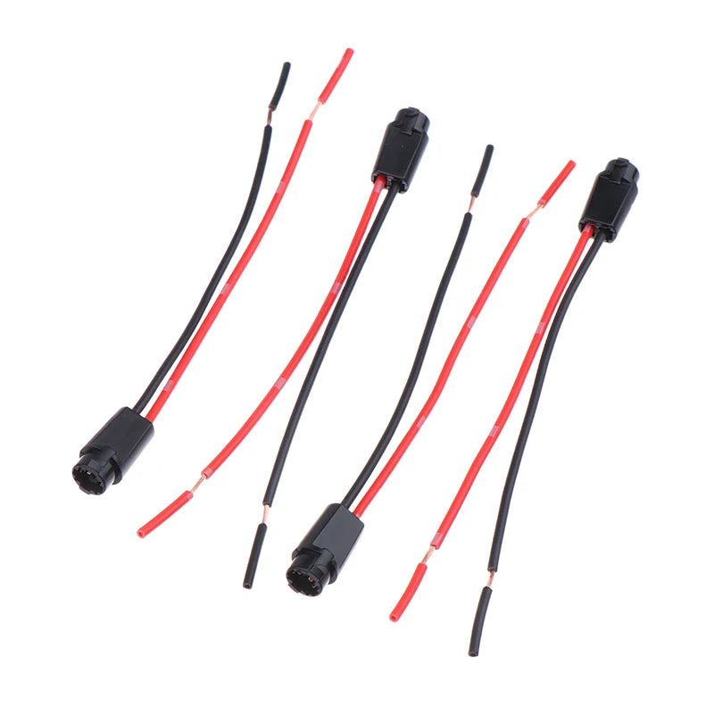 5Pcs T5 LED Bulb Socket Holder & Extension Cable Harness