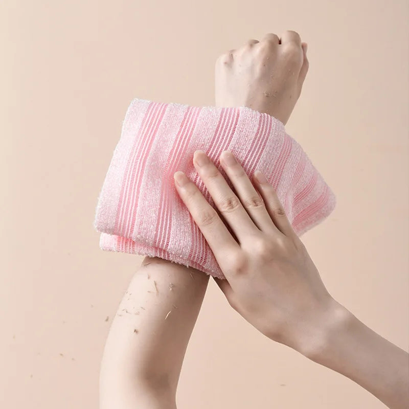Japanese Exfoliating Bath Washcloth – Body Scrub Back Towel Exfoliating Bath Washcloth Nixie