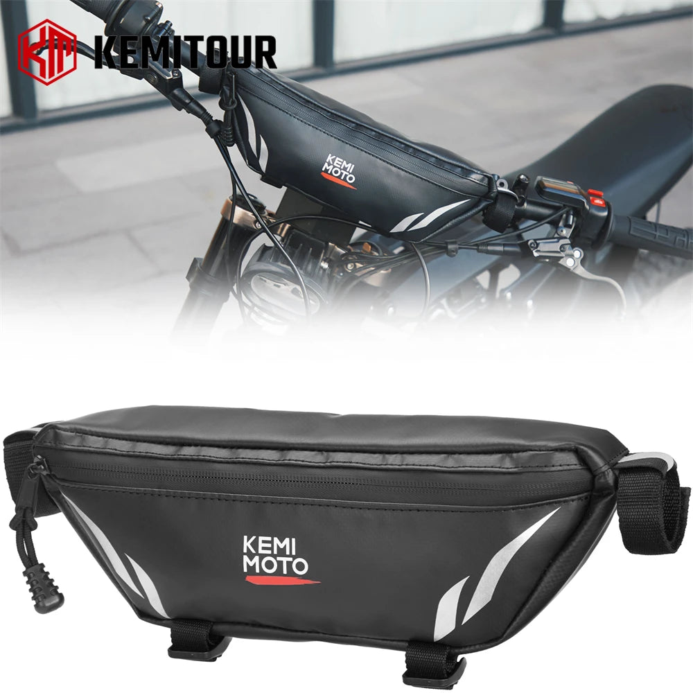 Waterproof Motorcycle Handlebar Bag – Universal Storage Pouch Motorcycle Handlebar Bag Nixie