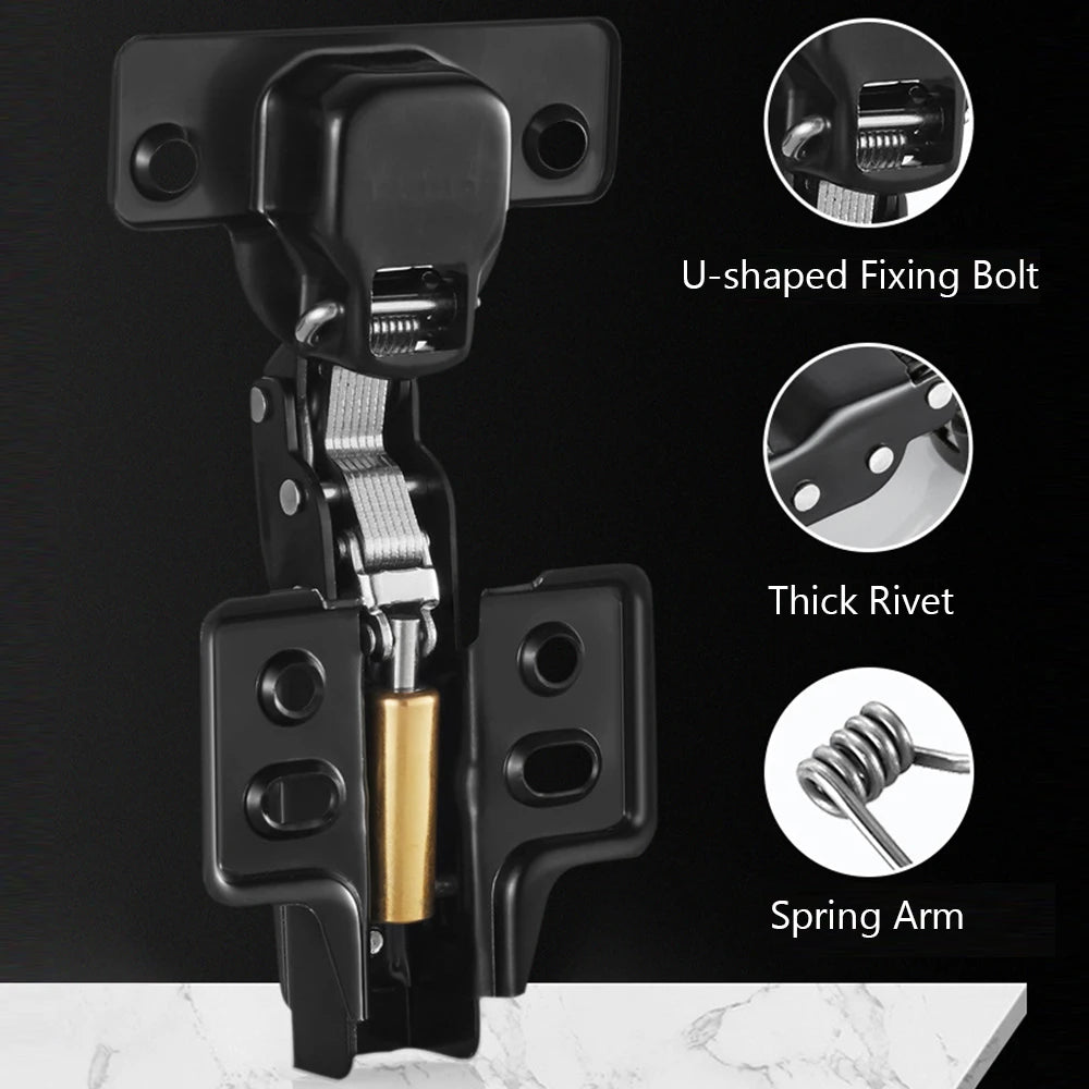 Soft Close Cabinet Hydraulic Hinges – Stainless Steel Damper