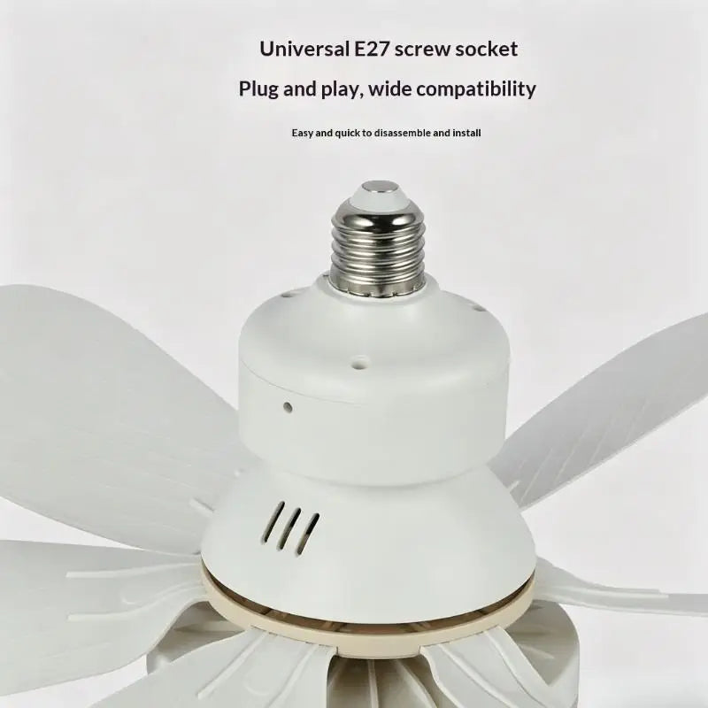 Dimmable LED Ceiling Fan Light E27 Remote Control 30/40W LED Ceiling Fan Light Nixie