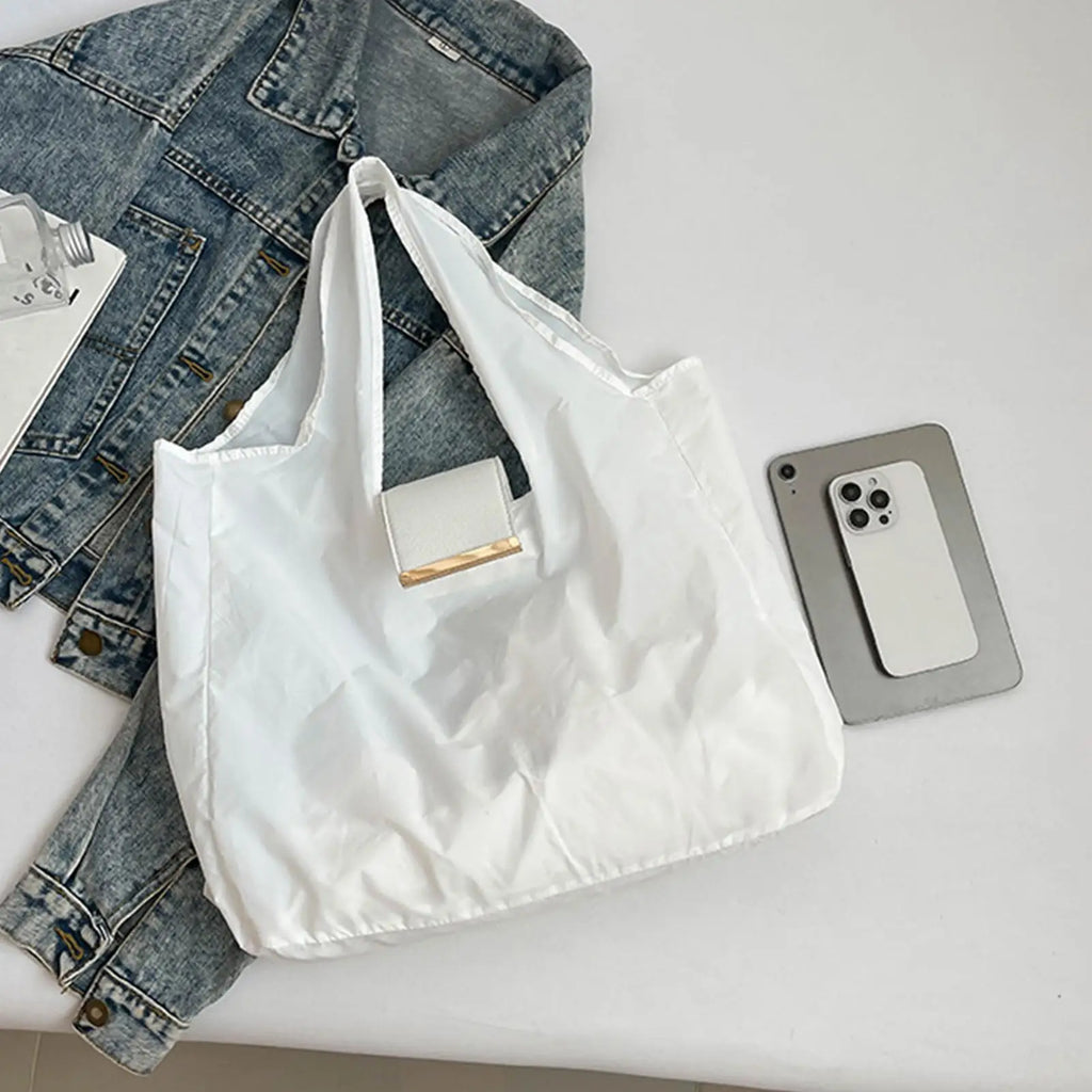 Foldable Keychain Tote Bag – Compact PU Leather Mini Purse