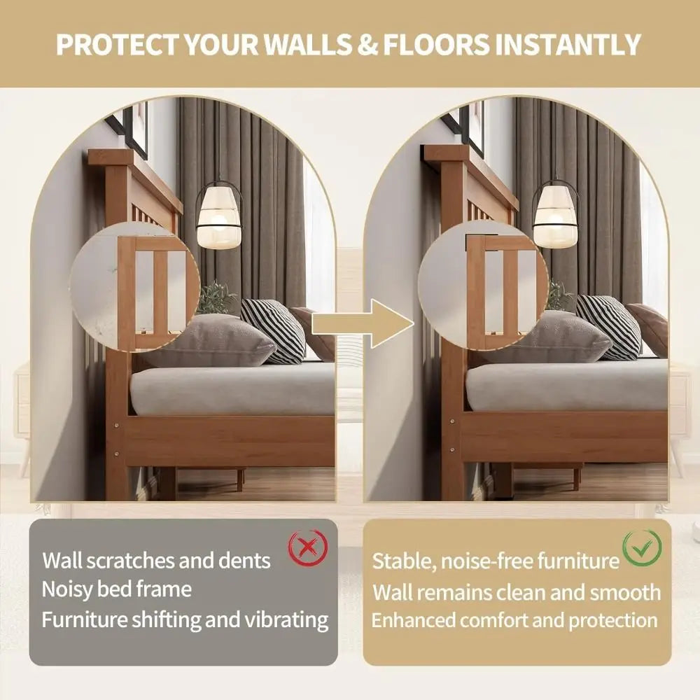 EVA Foam Headboard Wall Protectors – Anti-Vibration Bumpers Furniture Wall Protectors Nixie