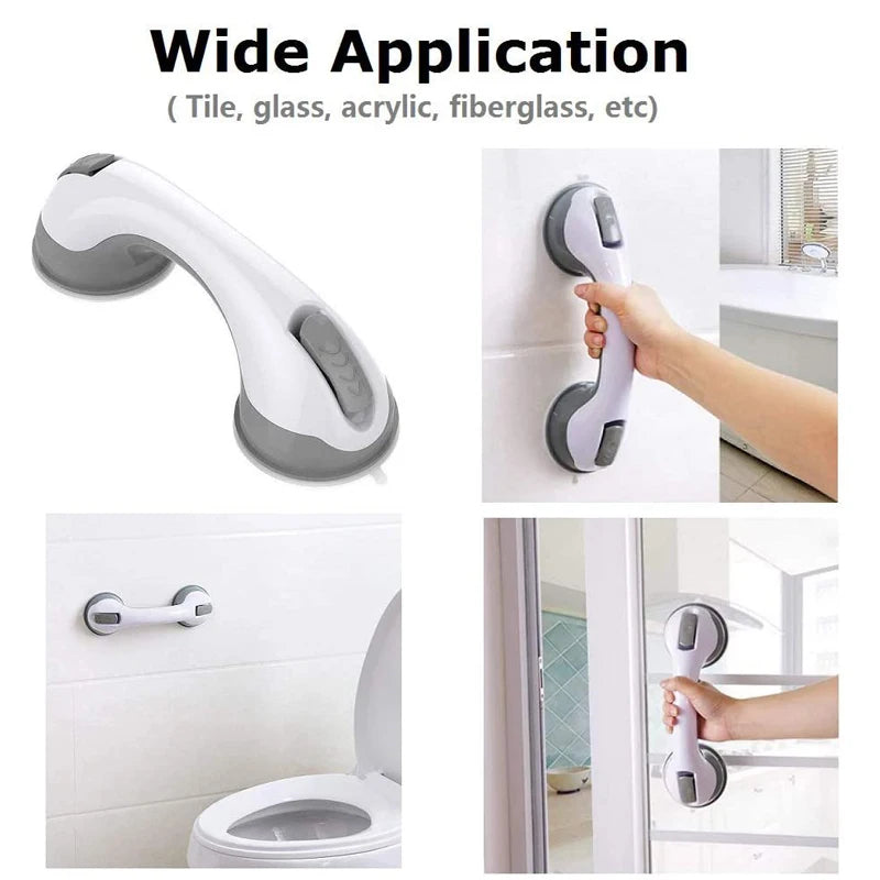 Shower Grab Bar – Dual Lock Suction Cup Anti-Slip Handle Bathroom Grab Bar Nixie