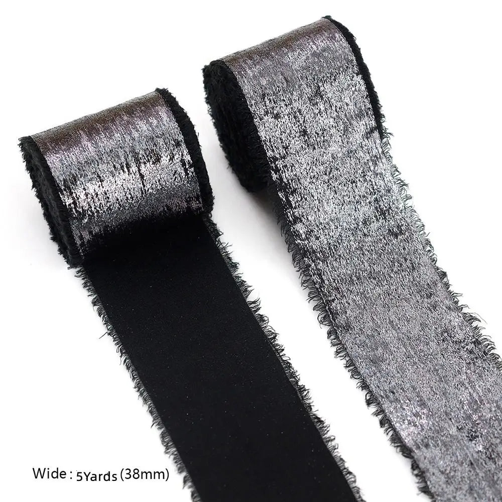 5 Yards Silk-Style Ribbon 3.8cm – Hair Bows, Gift & DIY Crafts Craft Ribbon Nixie