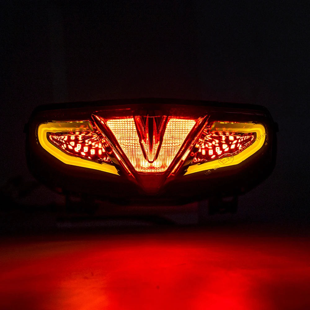 KEMITOUR E24 LED Taillight for Yamaha MT-09 2021-2023 Motorcycle Tail Light Nixie