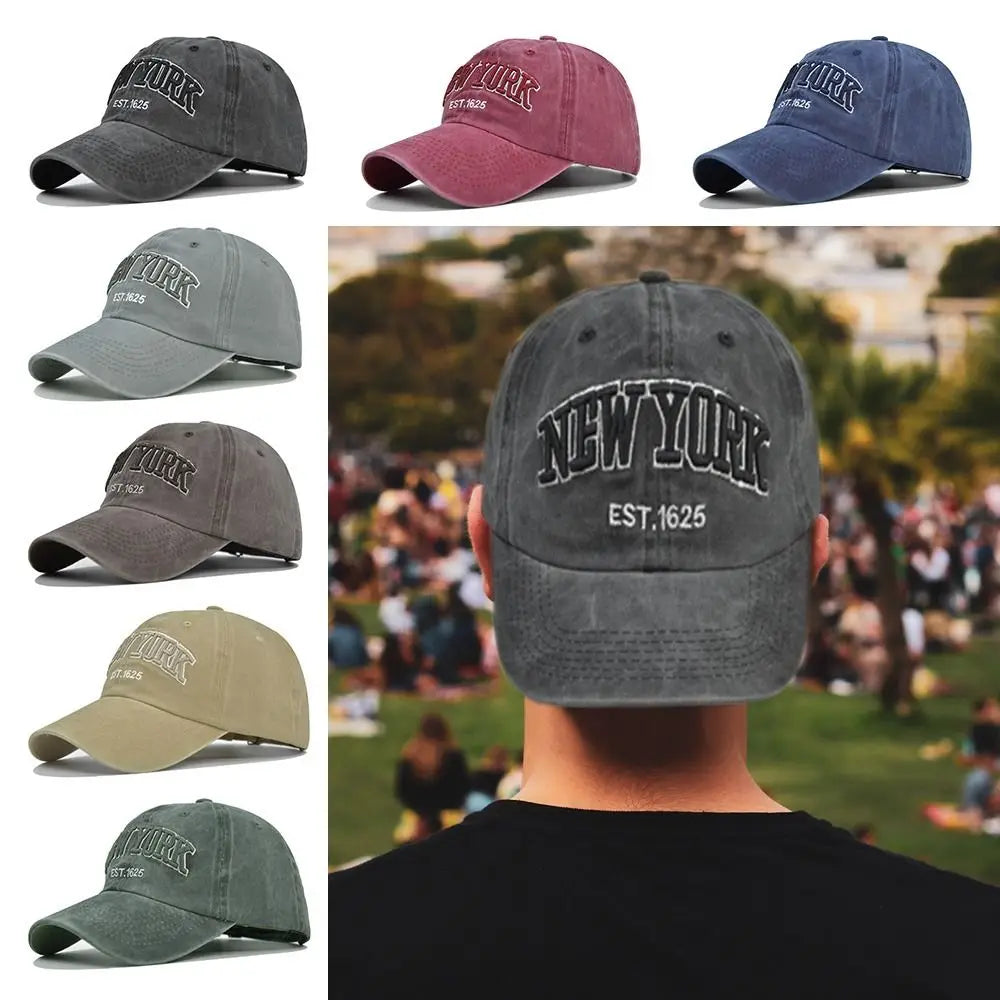 New York EST.1626 Vintage Washed Cotton Baseball Cap Baseball Cap Nixie