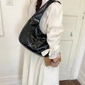 Korean Star Rivet Crossbody Bag – Large Capacity Shoulder Bag Crossbody Shoulder Bag Nixie BB-1309Black