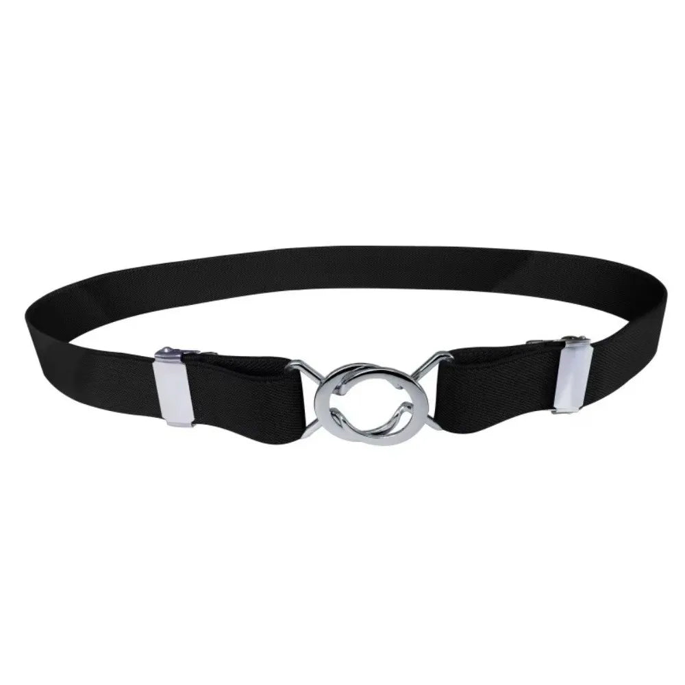 Women's Elastic Invisible Belt – Adjustable Metal Buckle, 2.5cm Elastic Waist Belt Nixie