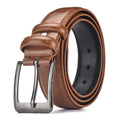 Retro PU Leather Men's Belt – Adjustable Metal Pin Buckle