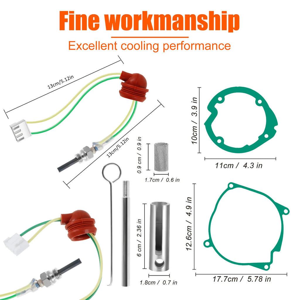 Ceramic Glow Plug Kit for 12V 2KW 5KW 8KW Diesel Heater Glow Plug Repair Kit Nixie