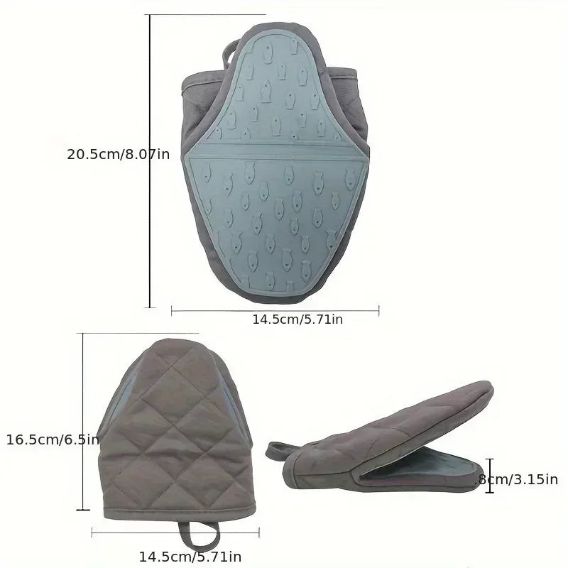 Silicone Oven Glove Clamp – Heat-Resistant Kitchen Mitt Silicone Oven Mitt Nixie