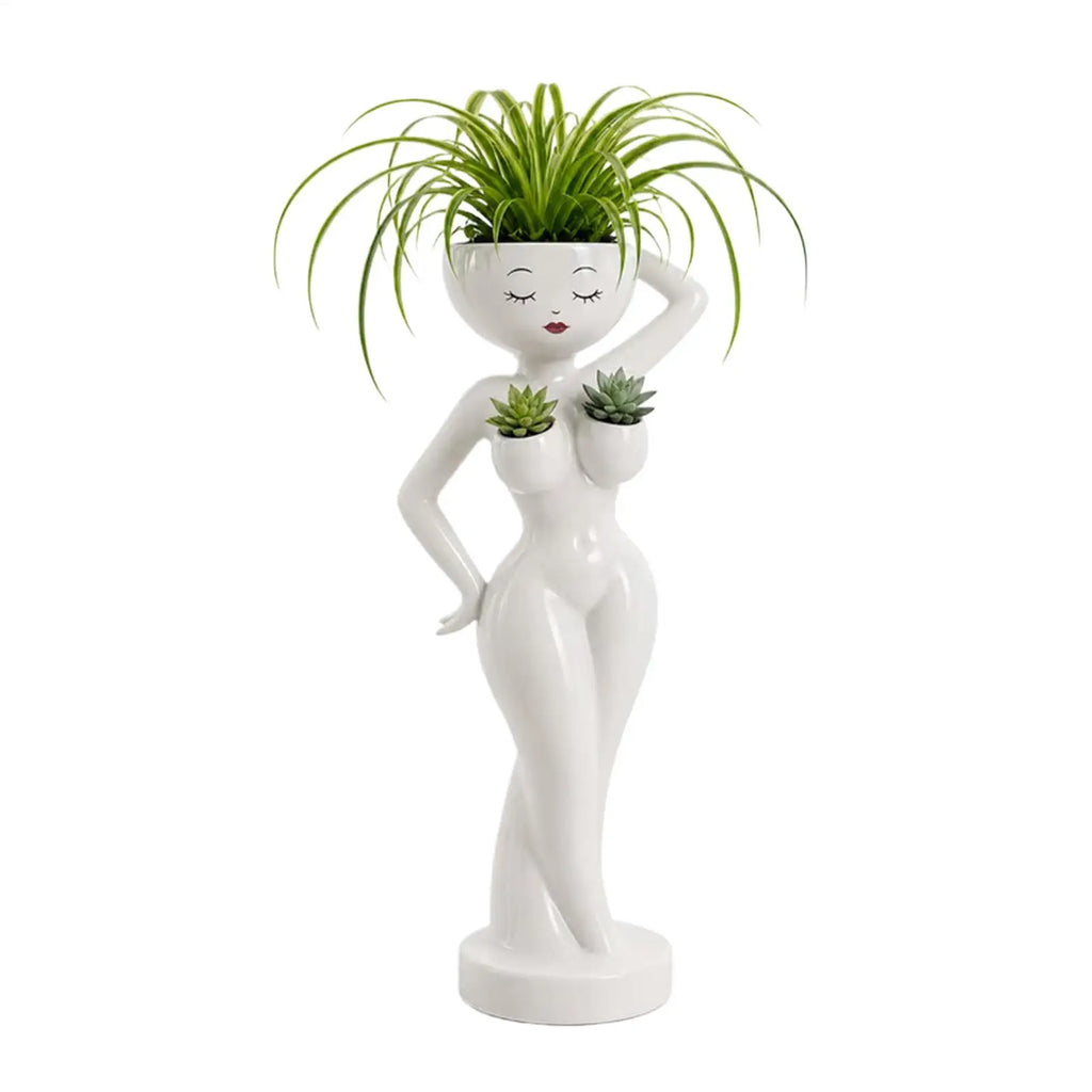 Funny Female Body Resin Planter | Mini Succulent Cactus Pot Novelty Resin Planter Nixie