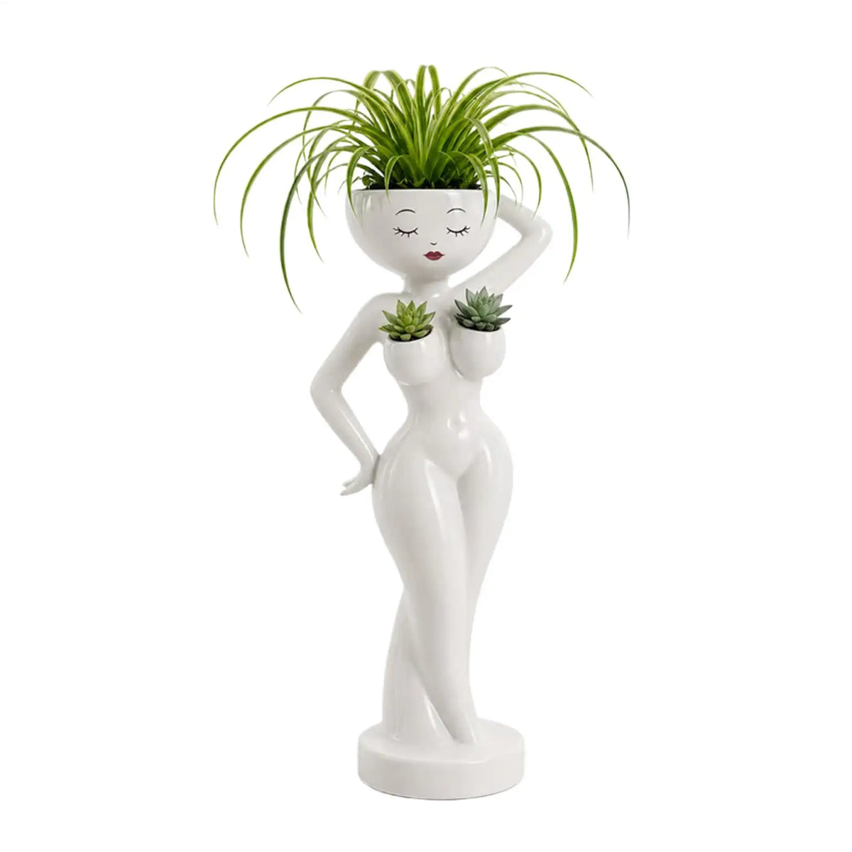 Funny Female Body Resin Planter | Mini Succulent Cactus Pot Novelty Resin Planter Nixie