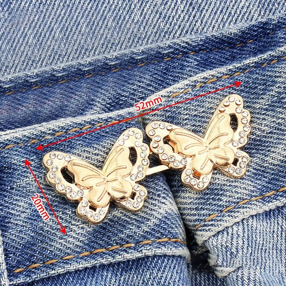 Removable Metal Waist Tightening Button Clip for Jeans | Women