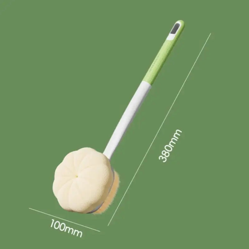 Long Handle Double-Sided Bath Brush – Back Scrubber & Exfoliator