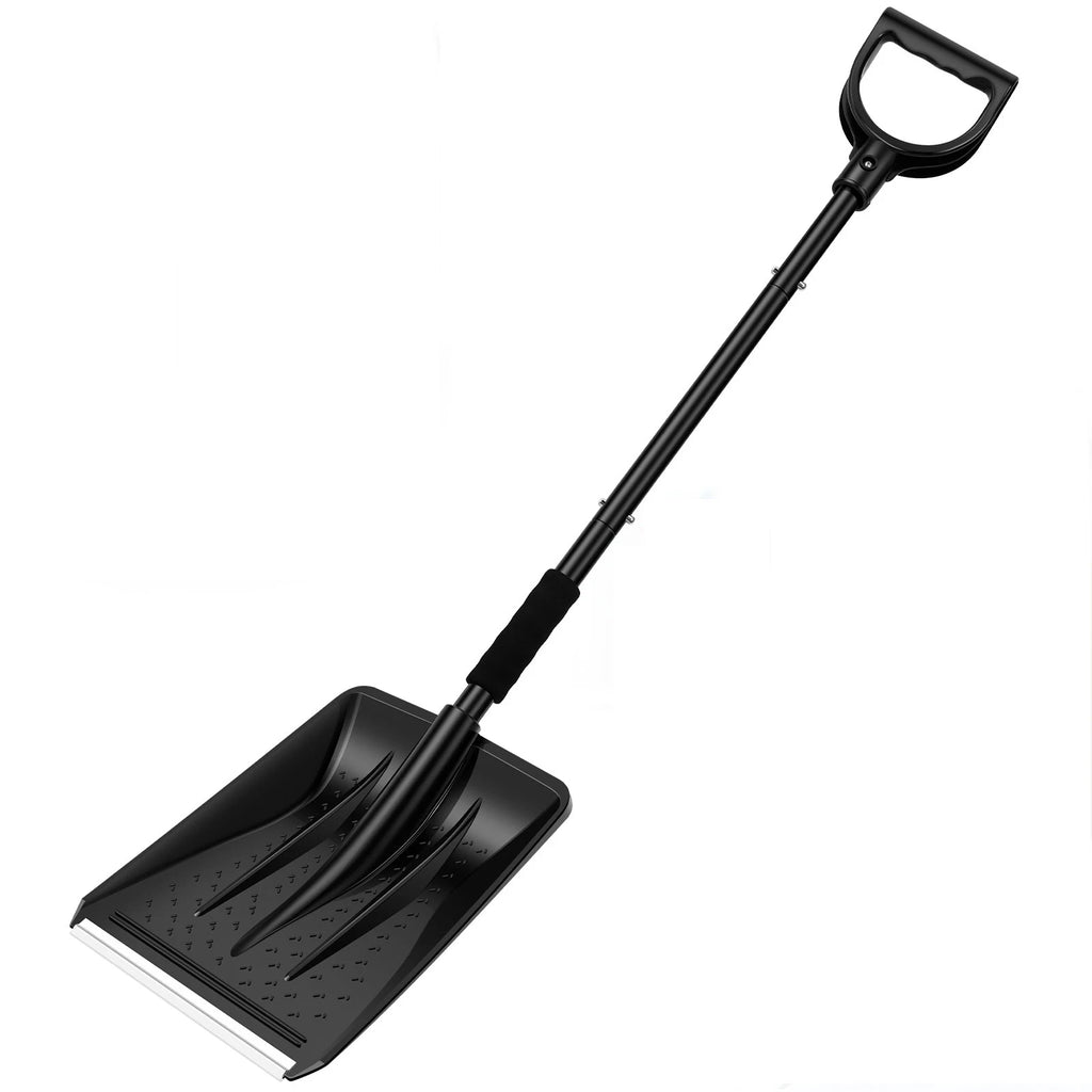 Detachable Snow Shovel – Portable Stainless Steel Car & Camp Tool Snow Removal Shovel Nixie Black 1PC