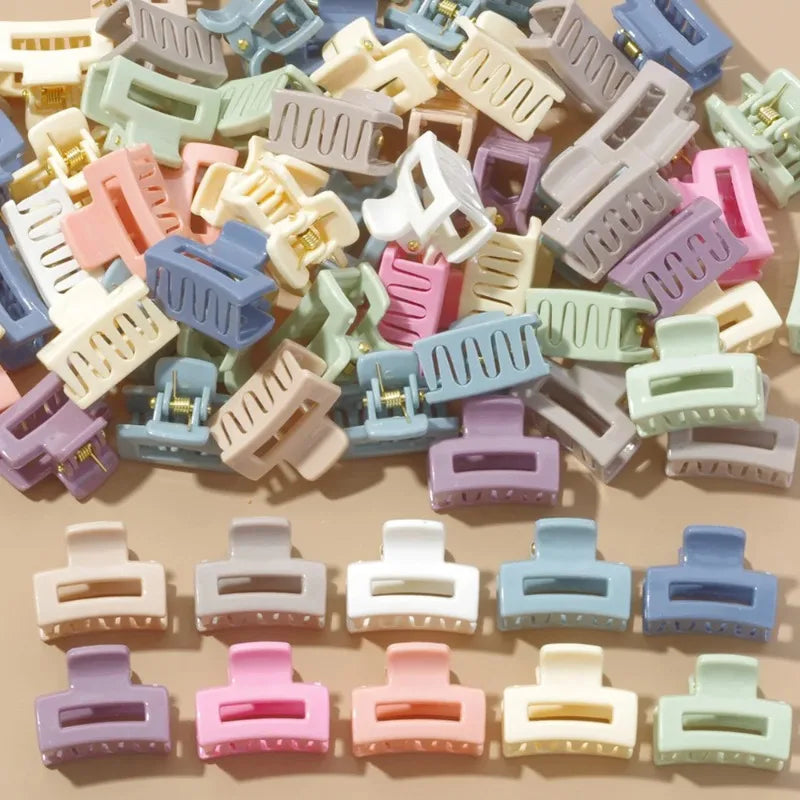 20-Piece Matte Hollow Hair Claw Clips – Candy Color Barrettes Hair Claw Clips Nixie