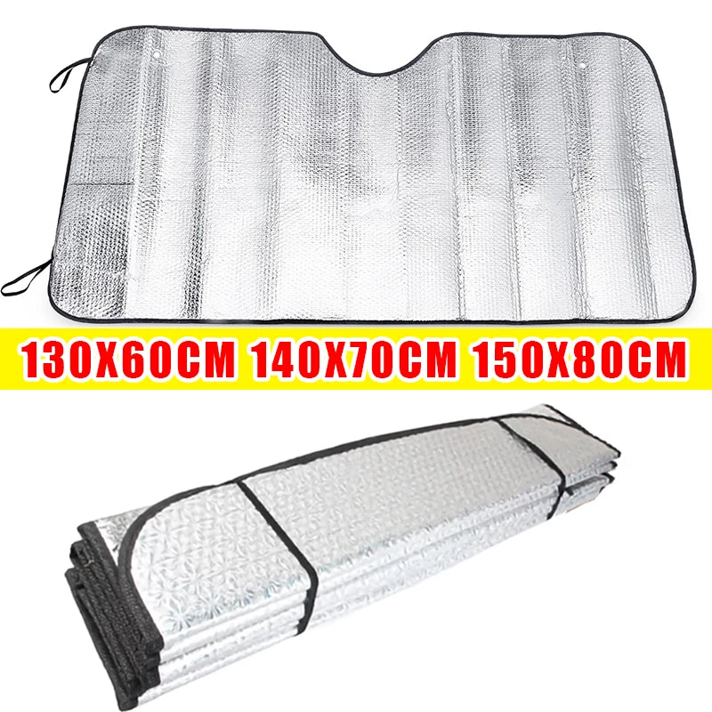 140x70CM Car Windshield Sun Shade – UV & Snow Cover Visor Car Sun Shade Nixie