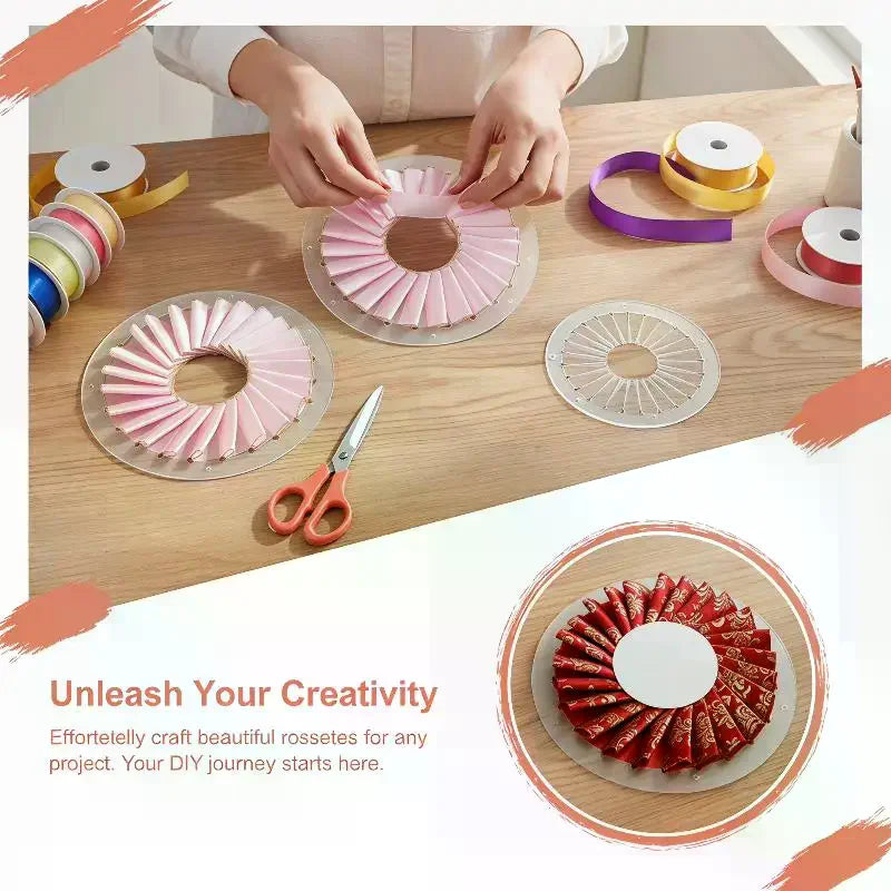 Rosette Maker Toolset 9/12/15MM – Badge & Patchwork Craft Kit Rosette Maker Tool Nixie